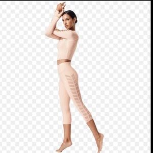 ALO YOGA CHEVRON CAPRI 9A.